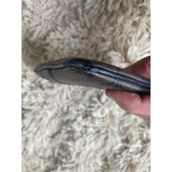 Coach Women's Small Corner Zip Wristlet in Signature Canvas (Walnut / Black) - Picture 6 of 9